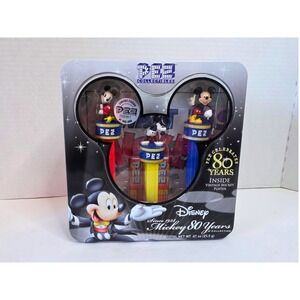 Pez Collectibles Disney Mickey Mouse 80 Years Limited Edition Tin Set NOT OPENED